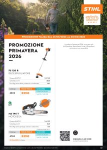 PROMOZIONE PRIMAVERA STIHL 2026